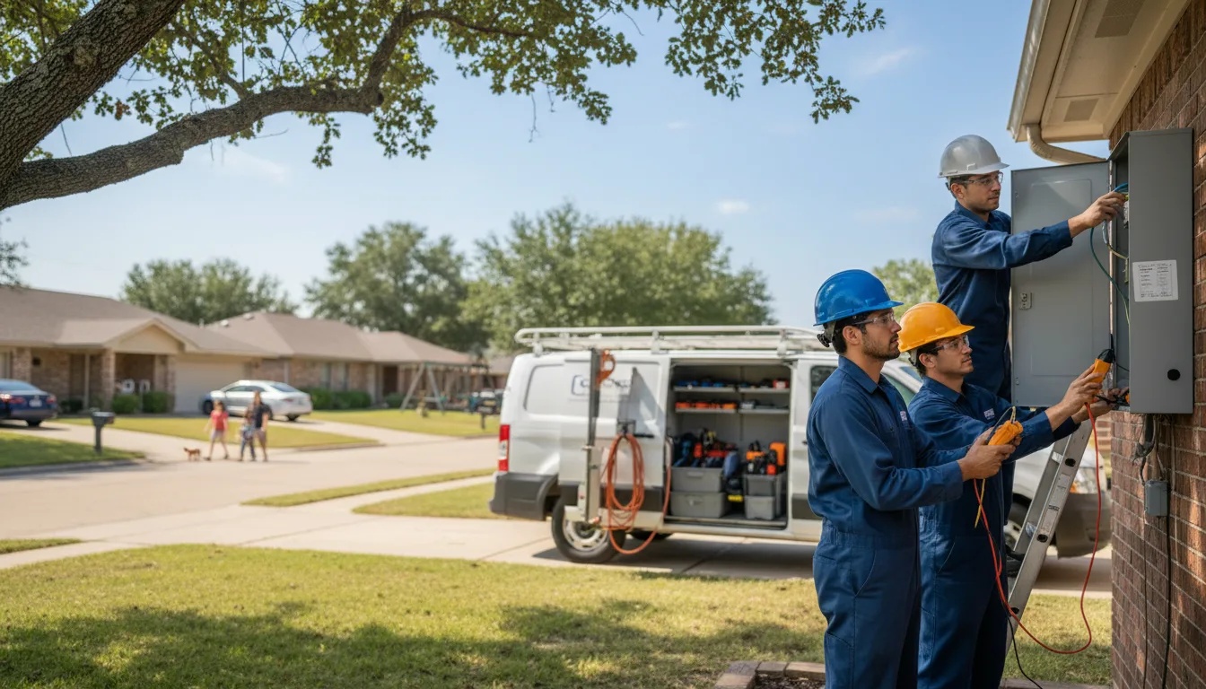 Certified electrician providing emergency electrical services in Centerton, AR